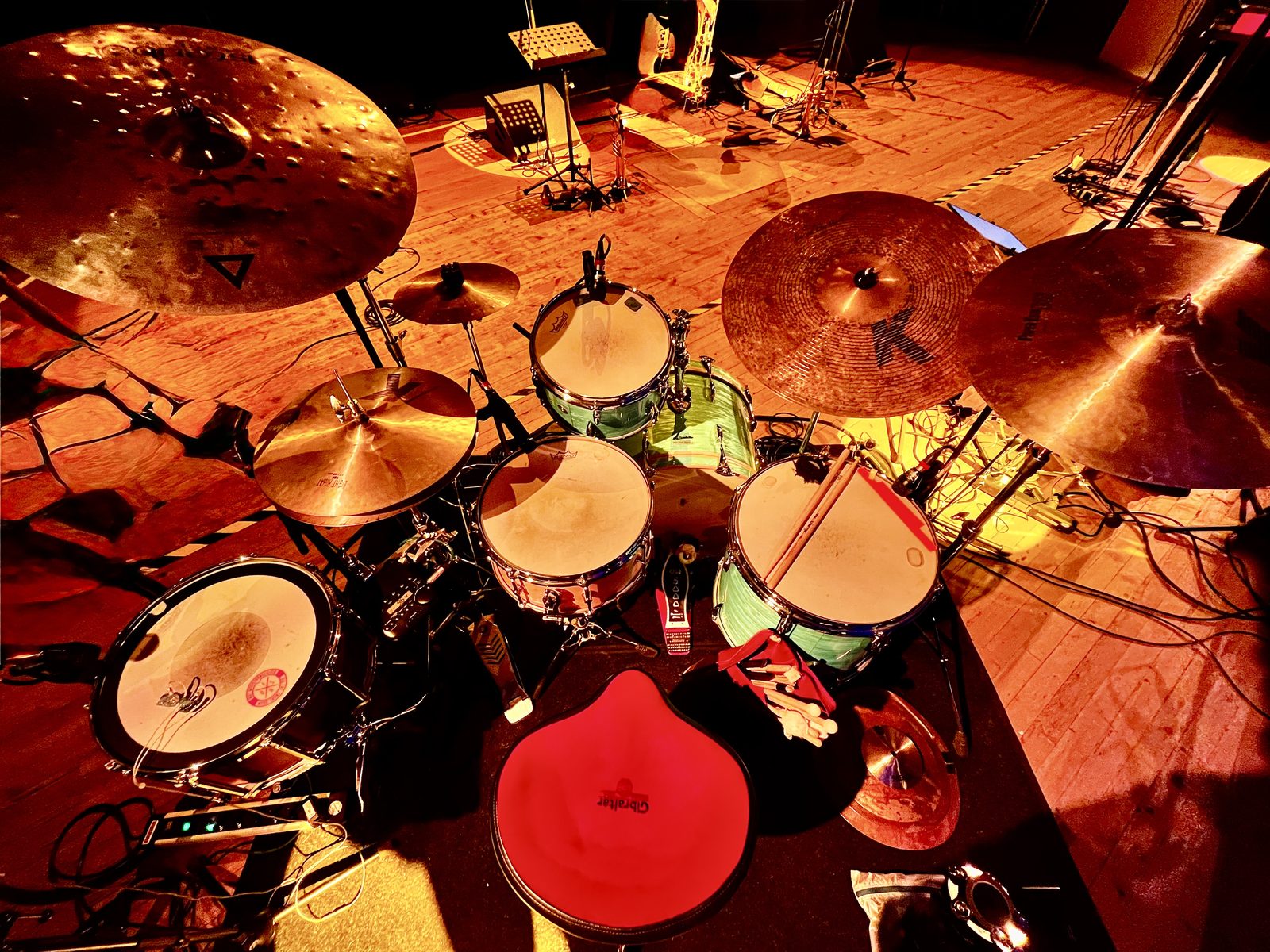 Leo Asal's Sonor Vintage Series drum kit